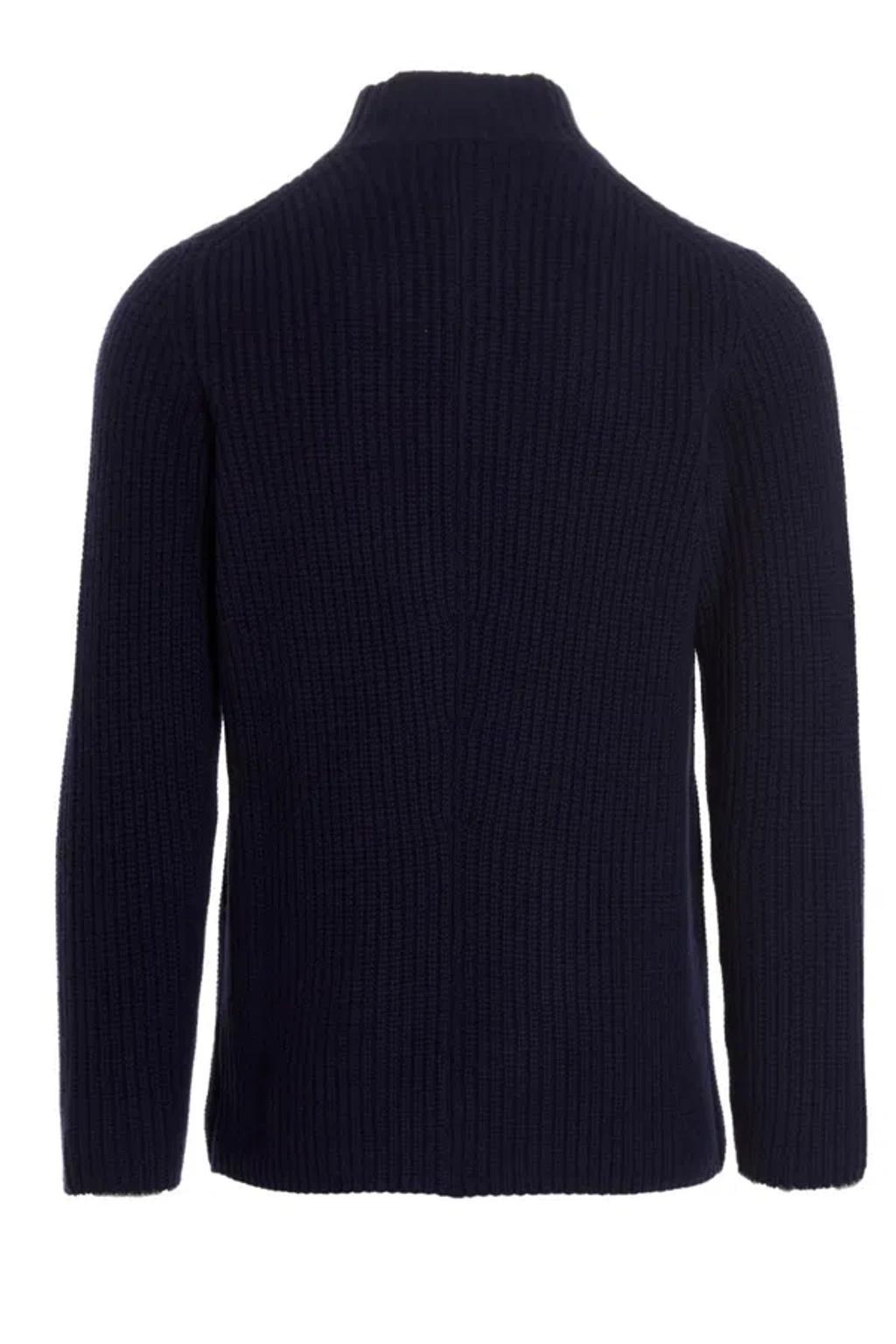 BRUNELLO CUCINELLI Men Double Breast Cardigan In Blue Product Image