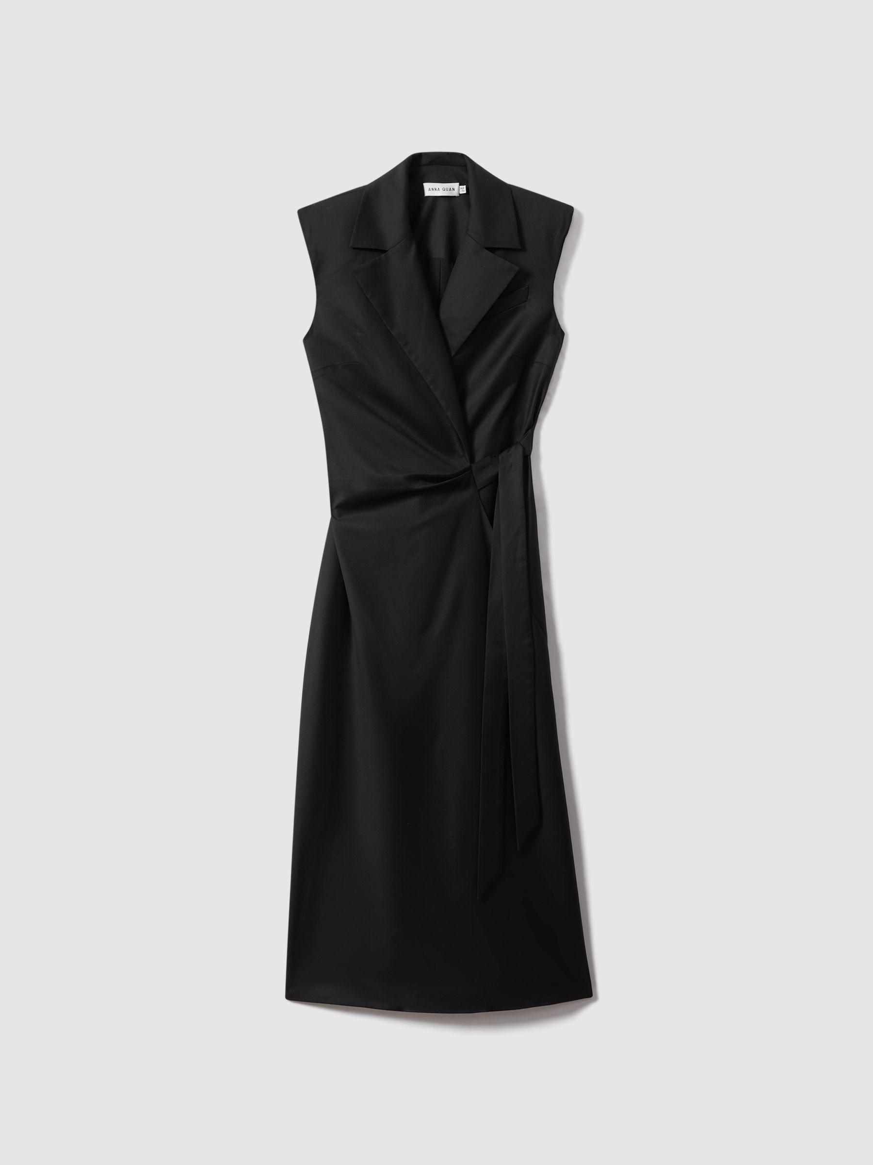 Anna Quan Wrap Front Maxi Dress in Black Product Image