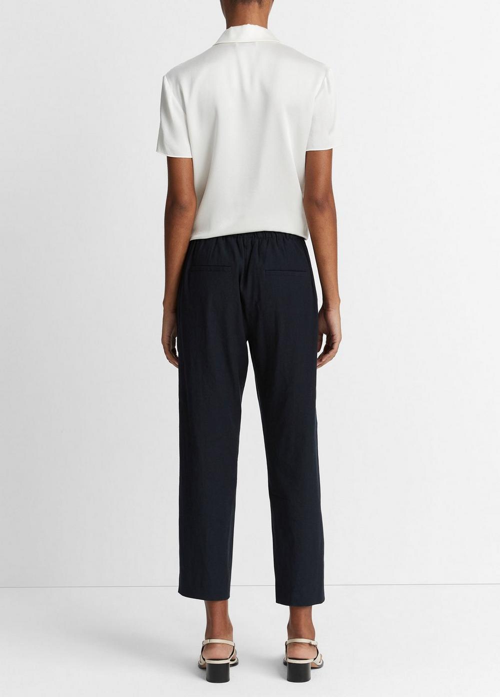 Womens Mid-Rise Tapered Pull-On Pant, Coastal Blue, Size L Vince Product Image