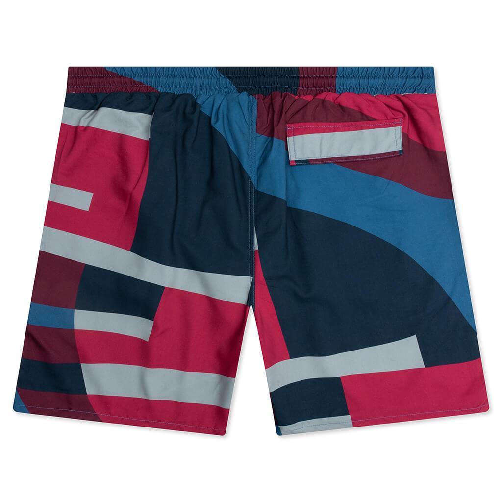 Vertical Forest Swim Shorts - Blue Male Product Image