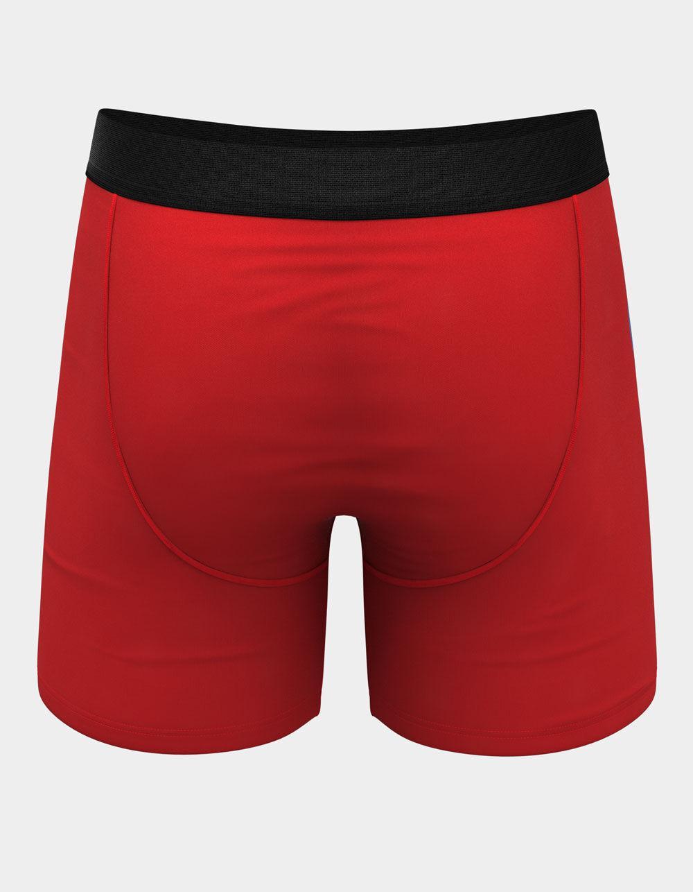 SHINESTY x Diamond Cross Ranch The King Of Wyoming Mens Boxer Briefs - RED Product Image