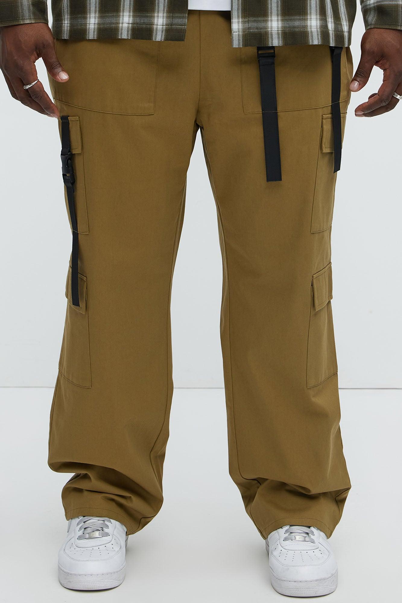 Caught Myself Straight Cargo Pants - Olive Product Image
