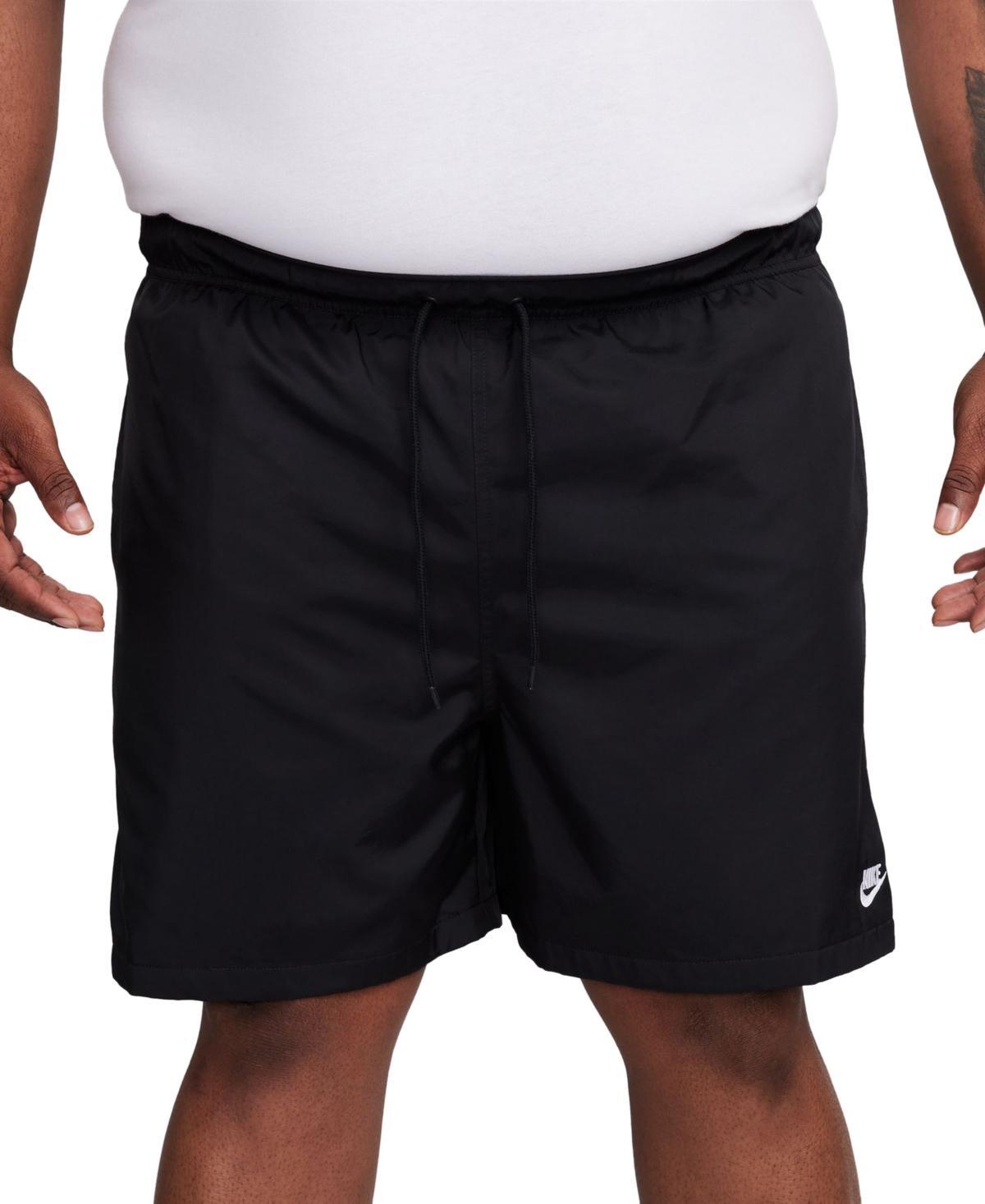 Big & Tall Nike Club Woven Flow Shorts, Men's, Size: Large Tall, Black Product Image
