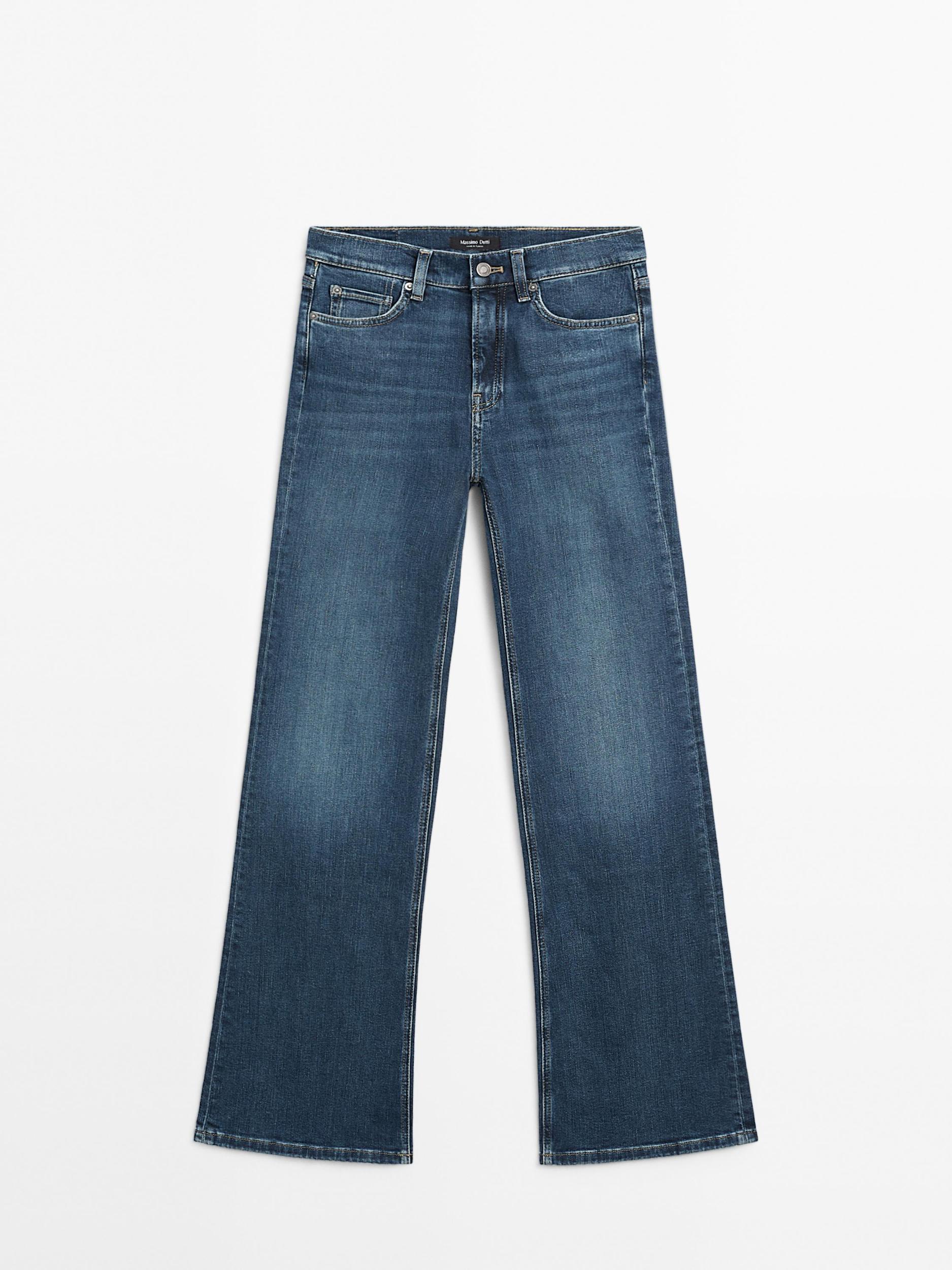 High waist bell bottom skinny jeans Product Image