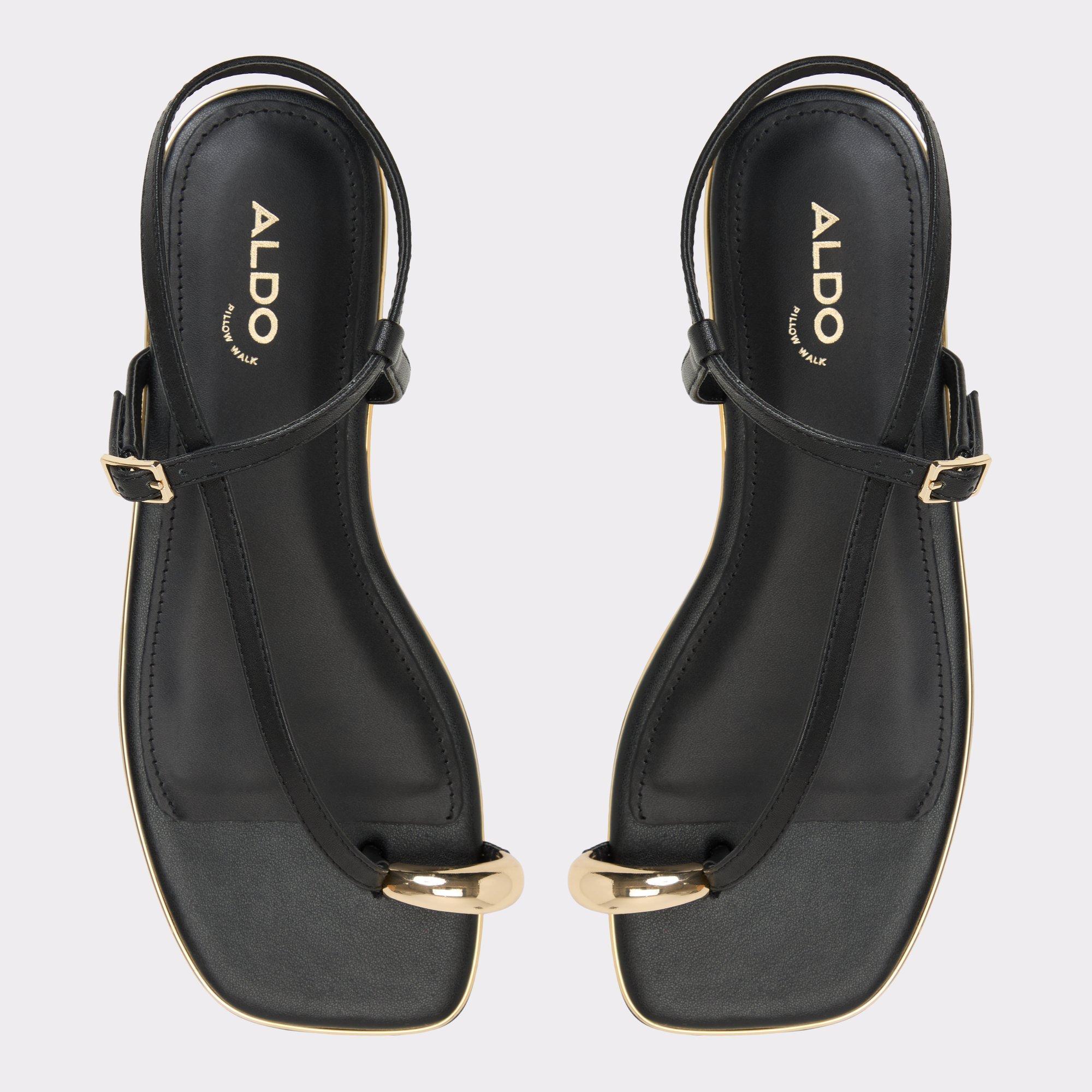 ALDO Jomalina - Women's Flat Sandals - Black, Size 7 Product Image