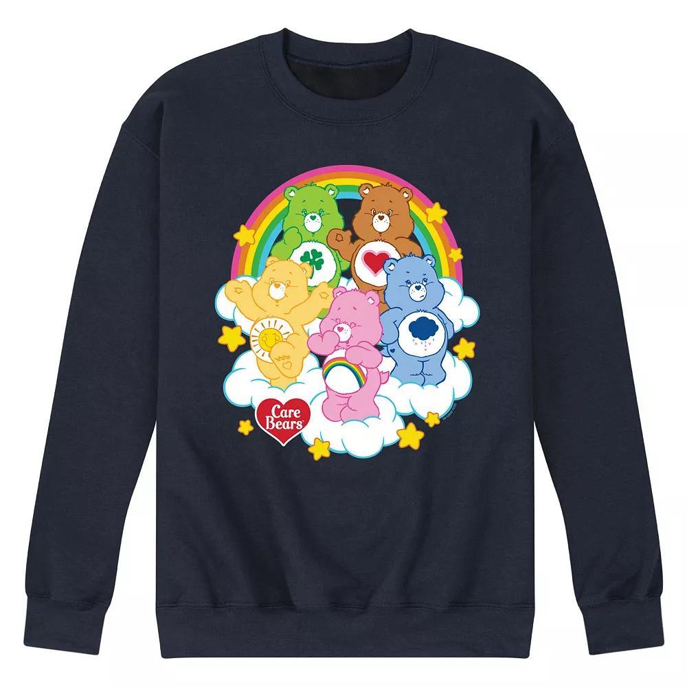 Mens Care Bears Group On Clouds Fleece Sweatshirt Product Image