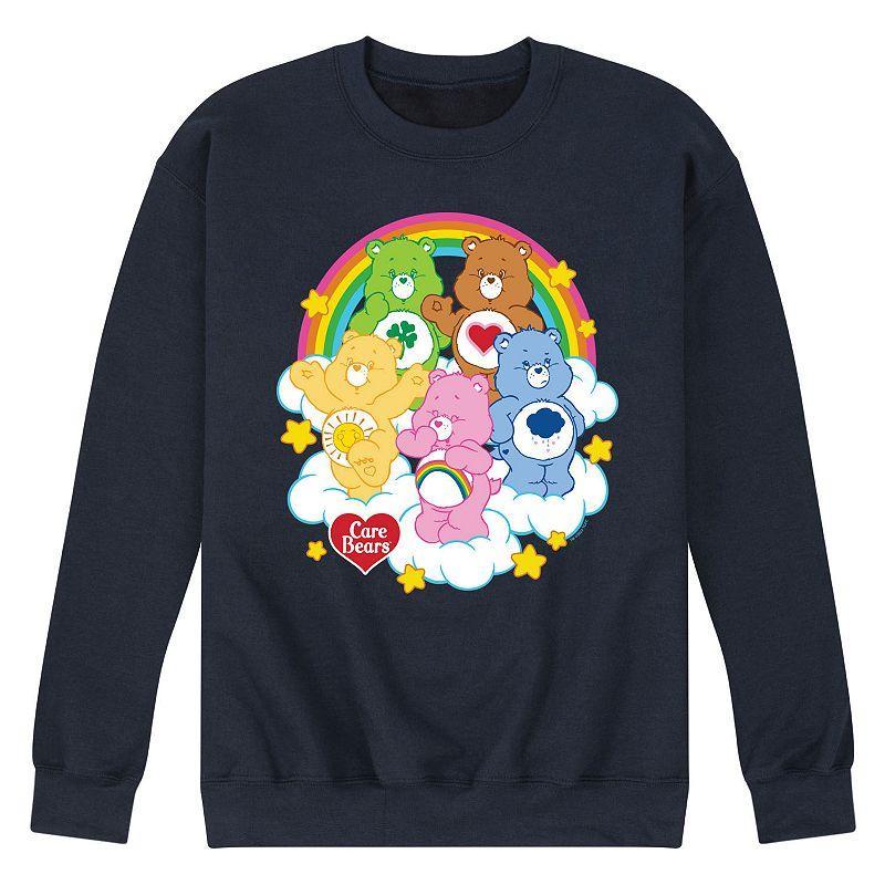 Mens Care Bears Group On Clouds Fleece Sweatshirt Product Image