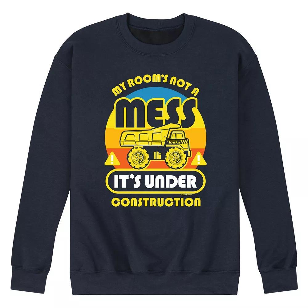 Mens Tonka Under Construction Fleece Sweatshirt Grey Product Image