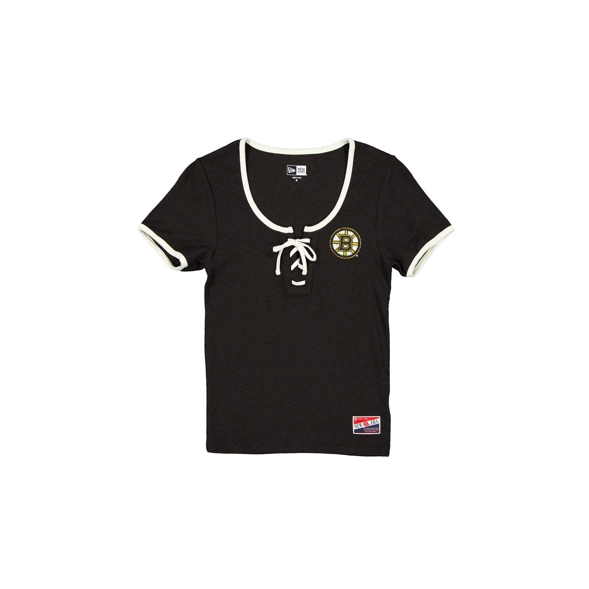Boston Bruins Throwback Tie Women's T-Shirt Female Product Image