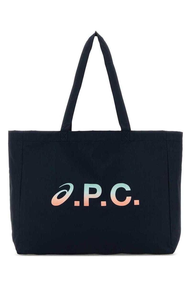 APC Navy Blue Fabric A.p.c. X Asics Diane Shopping Bag Product Image