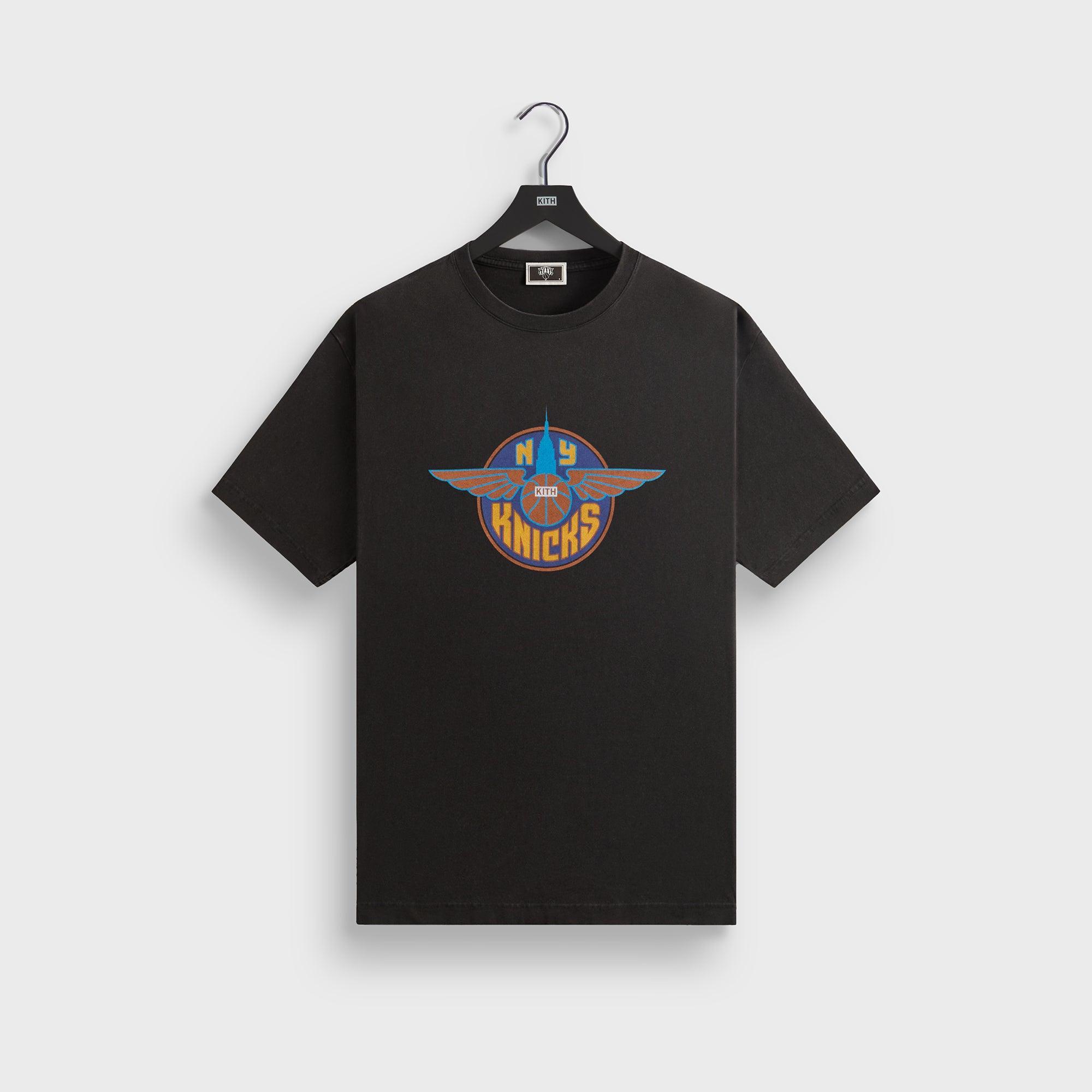 Kith for the New York Knicks Vintage Nelson Crewneck - Black Male Product Image