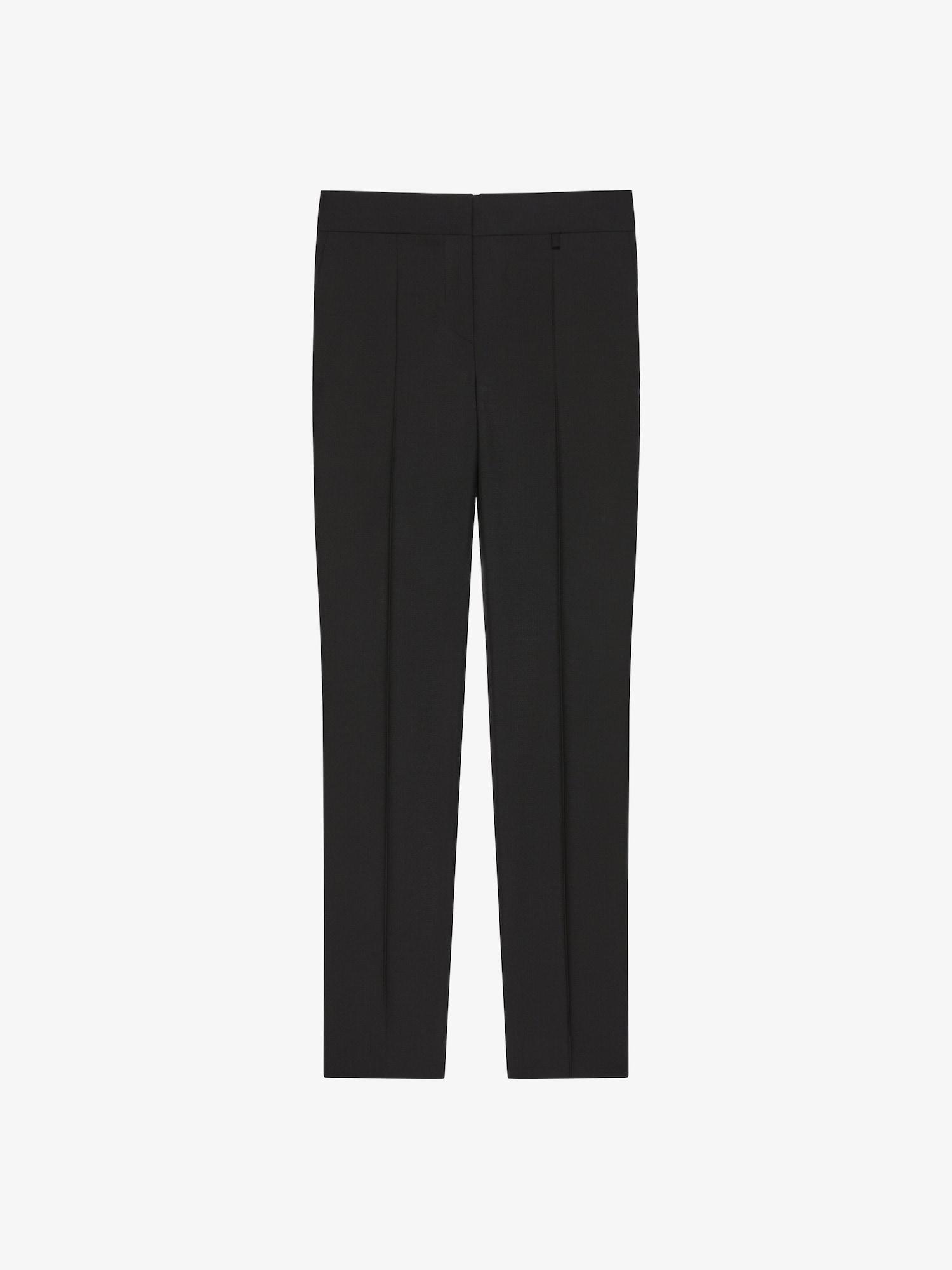 Slim fit tailored pants in wool and mohair Product Image