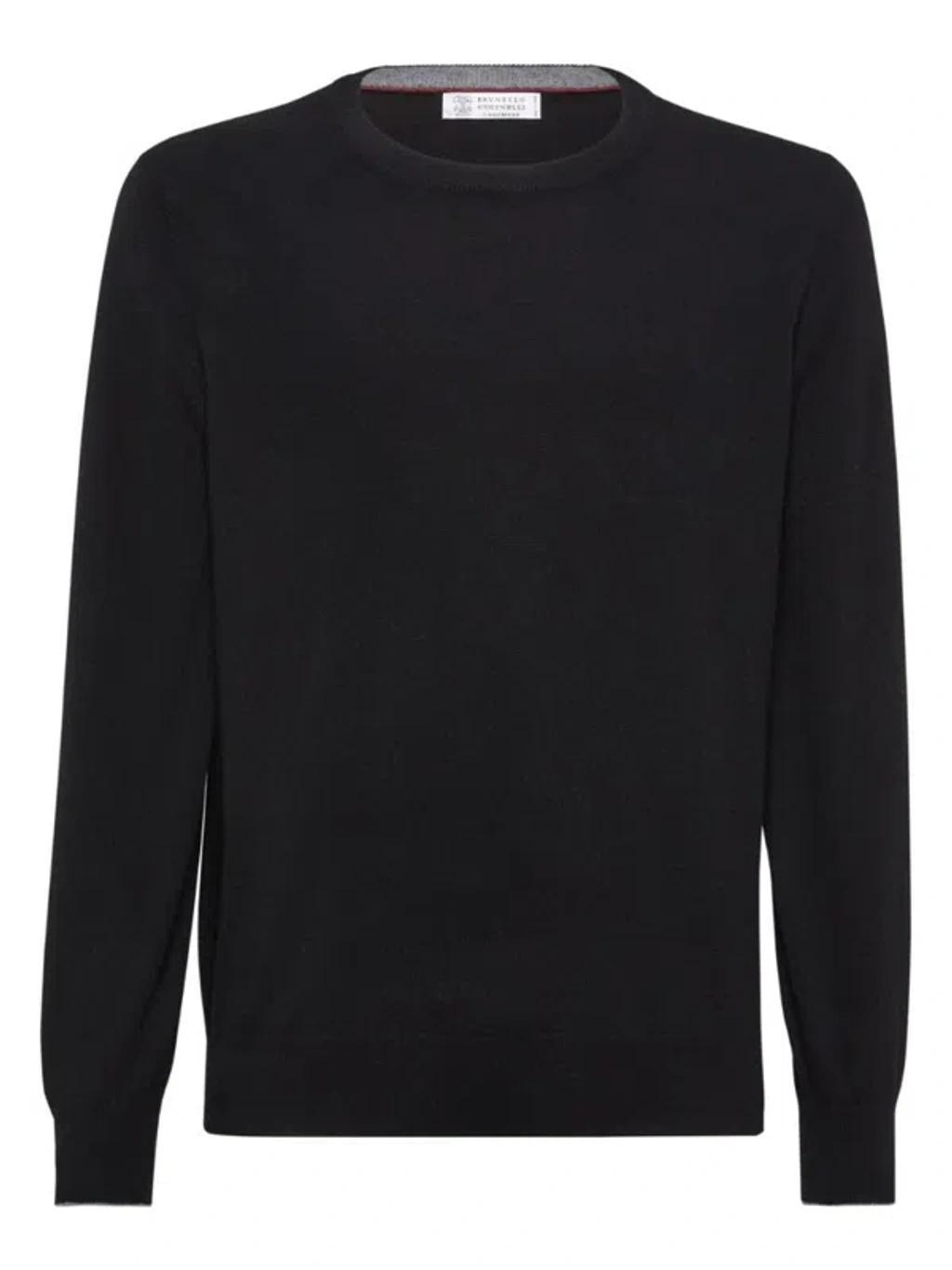 BRUNELLO CUCINELLI Cashmere Sweater In Black Product Image