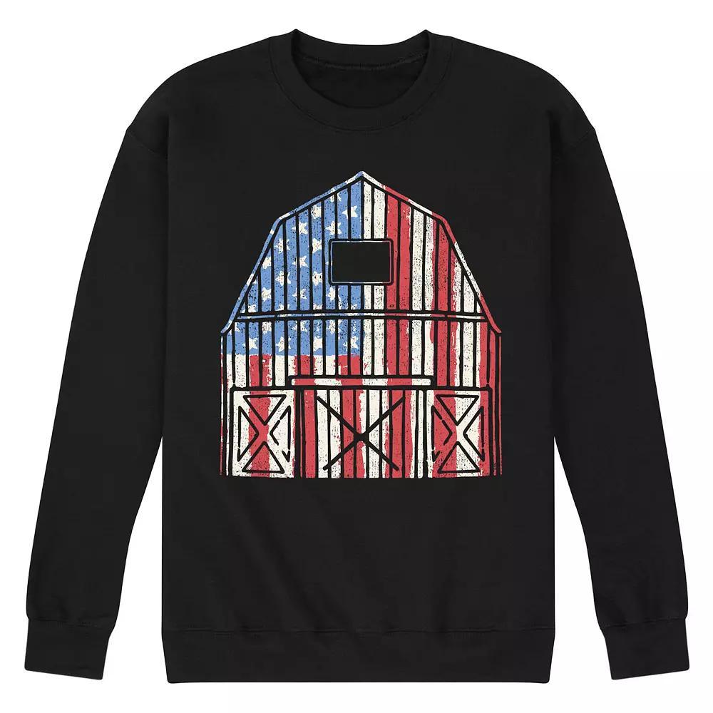 Mens USA Barn Fleece Sweatshirt Blue Product Image
