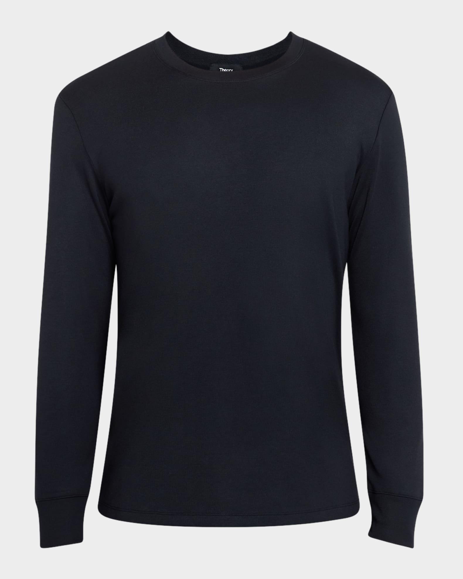Mens Essential Tee Long Sleeve in Anemone Milano Product Image
