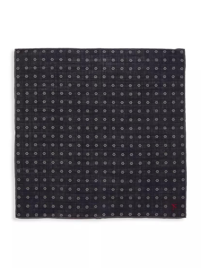 Floral Wool Pocket Square Product Image