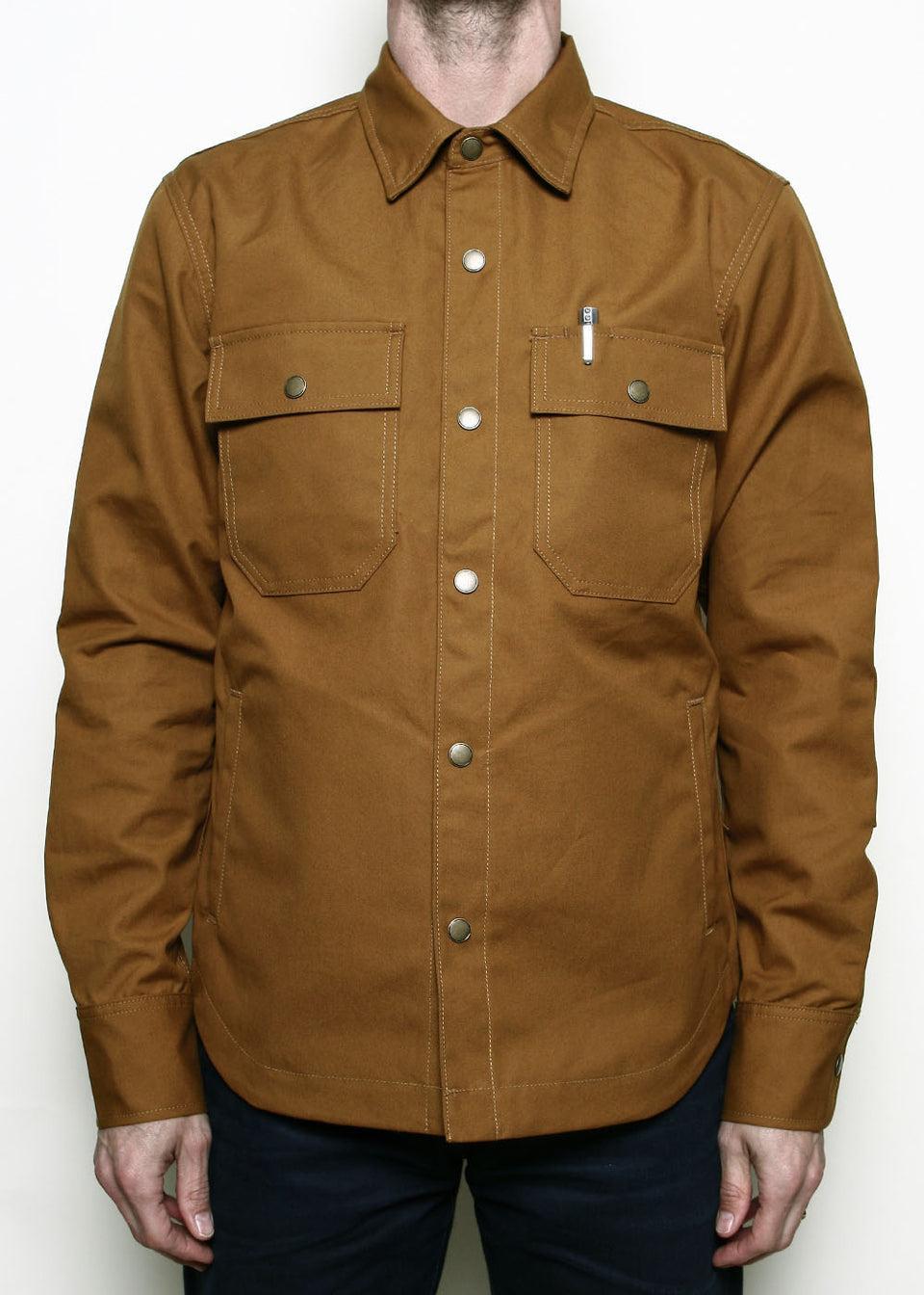 Patrol Shirt // Dry Wax Canvas Gold Product Image
