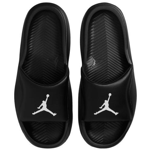 Jordan Men's Franchise Slide Sandals in Black/Black Size 14 Leather Product Image