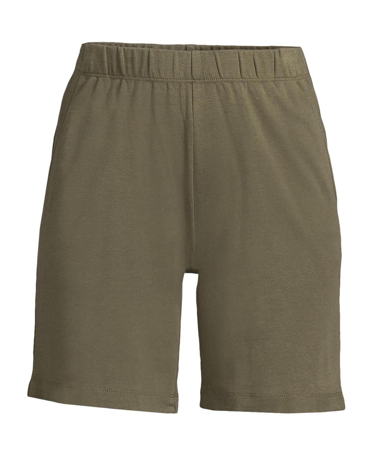 Women's Lands' End Sport Knit Pull-On Shorts, Size: XS, Black Product Image