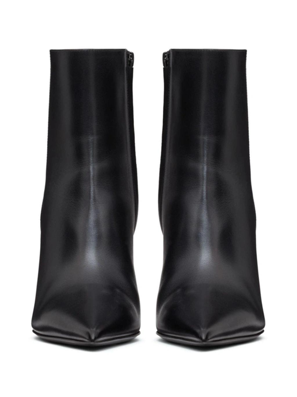 VALENTINO GARAVANI Women's Rockstud Calfskin Ankle Boots In Black Product Image