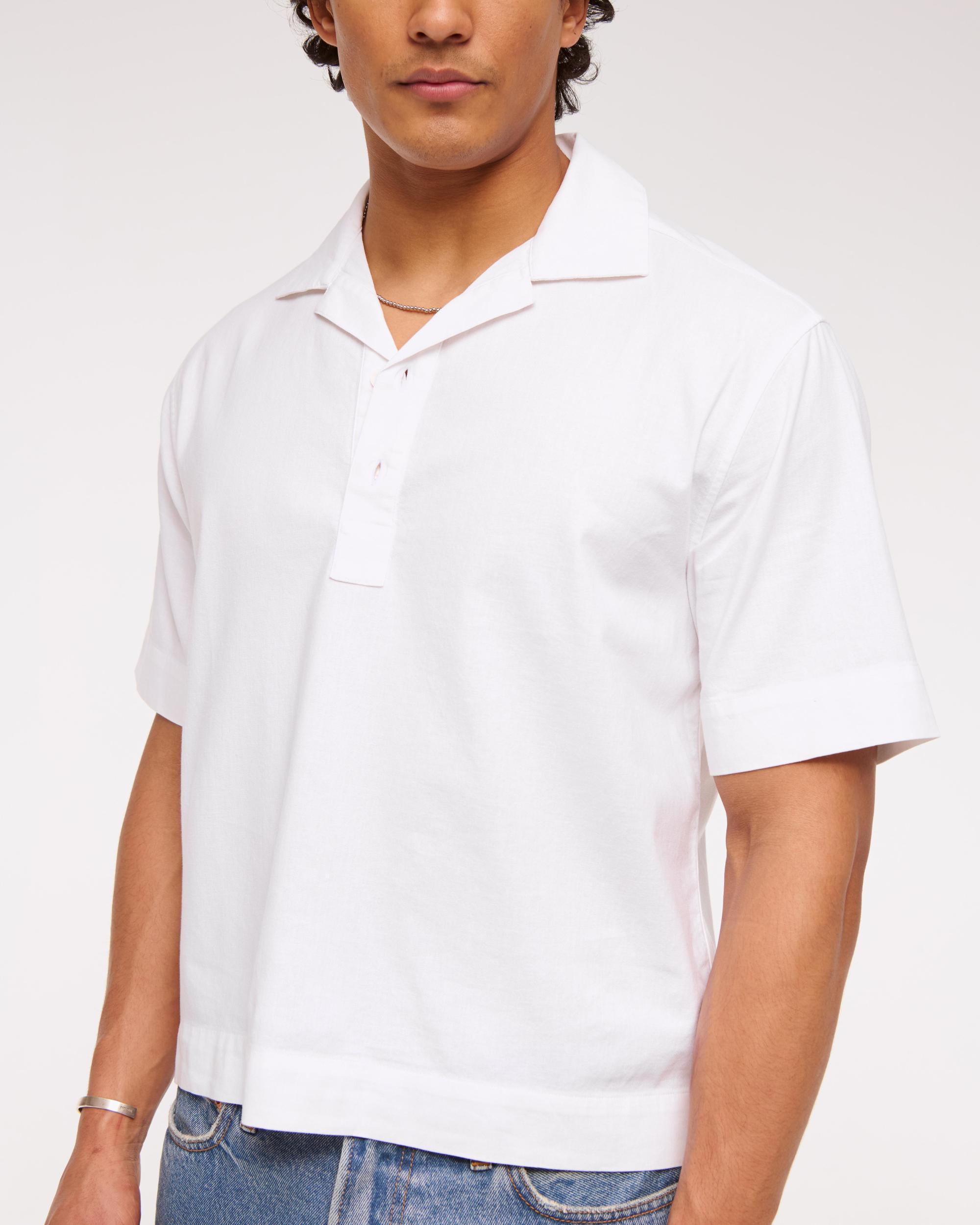 Summer Linen-Blend Popover Product Image