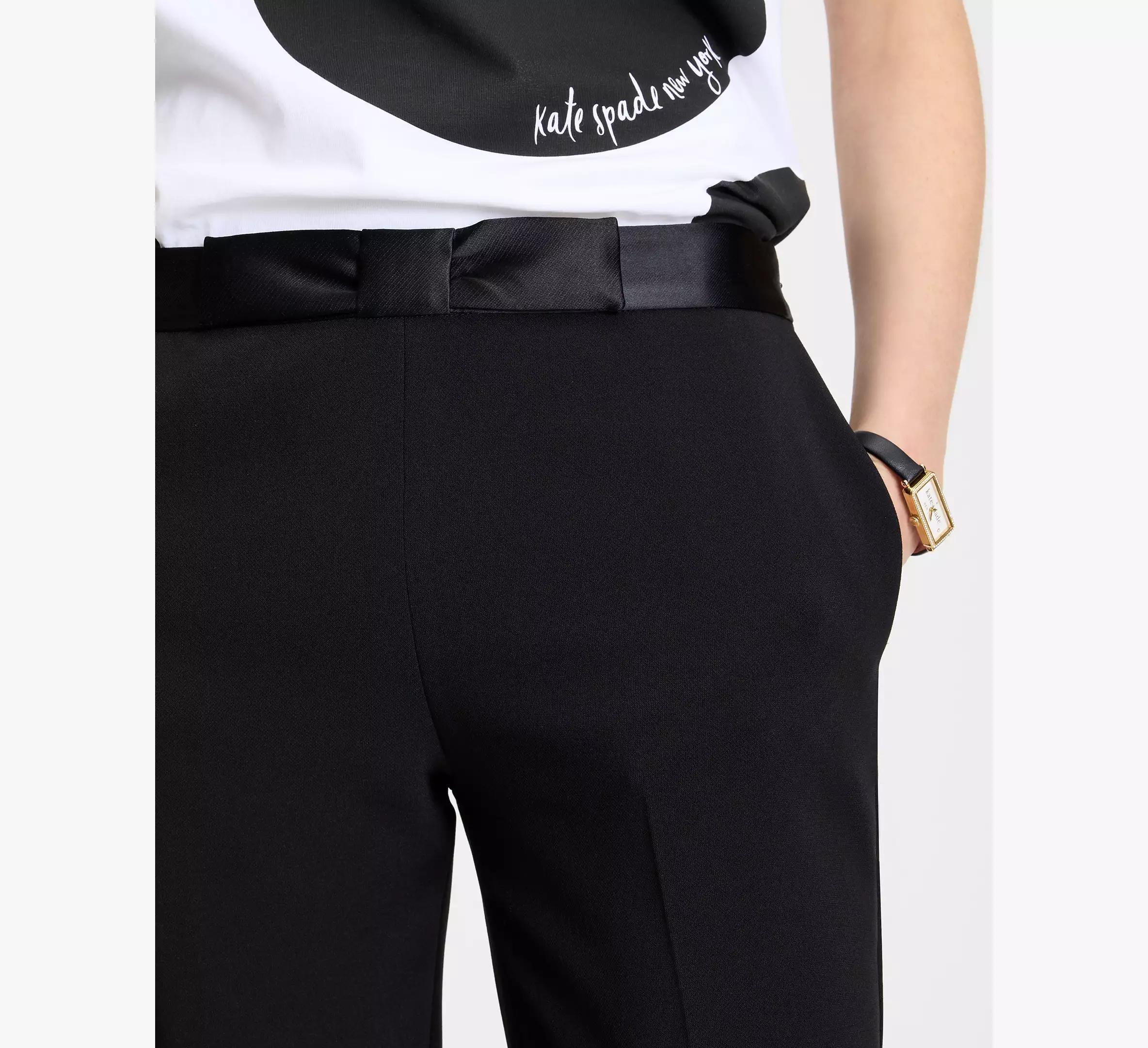 Straight Leg Bow Pants Product Image