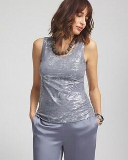 Women's Foiled Microfiber Tank Top Product Image