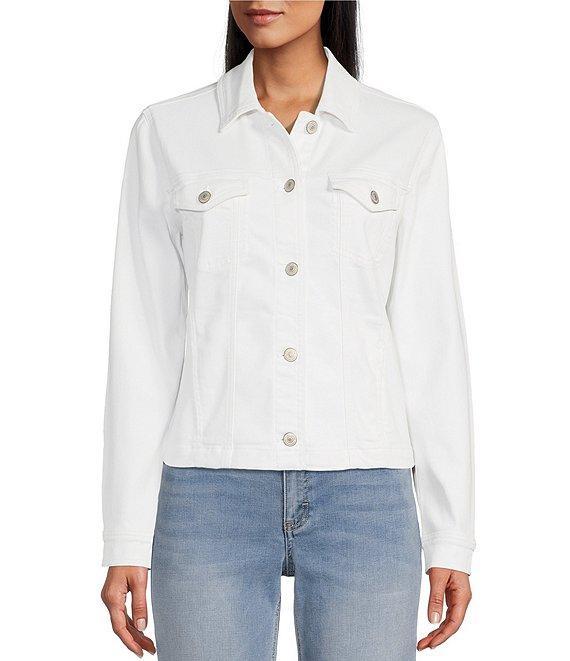 Tommy Bahama Leila Stretch Twill Woven Notch Collar Denim Jacket Product Image