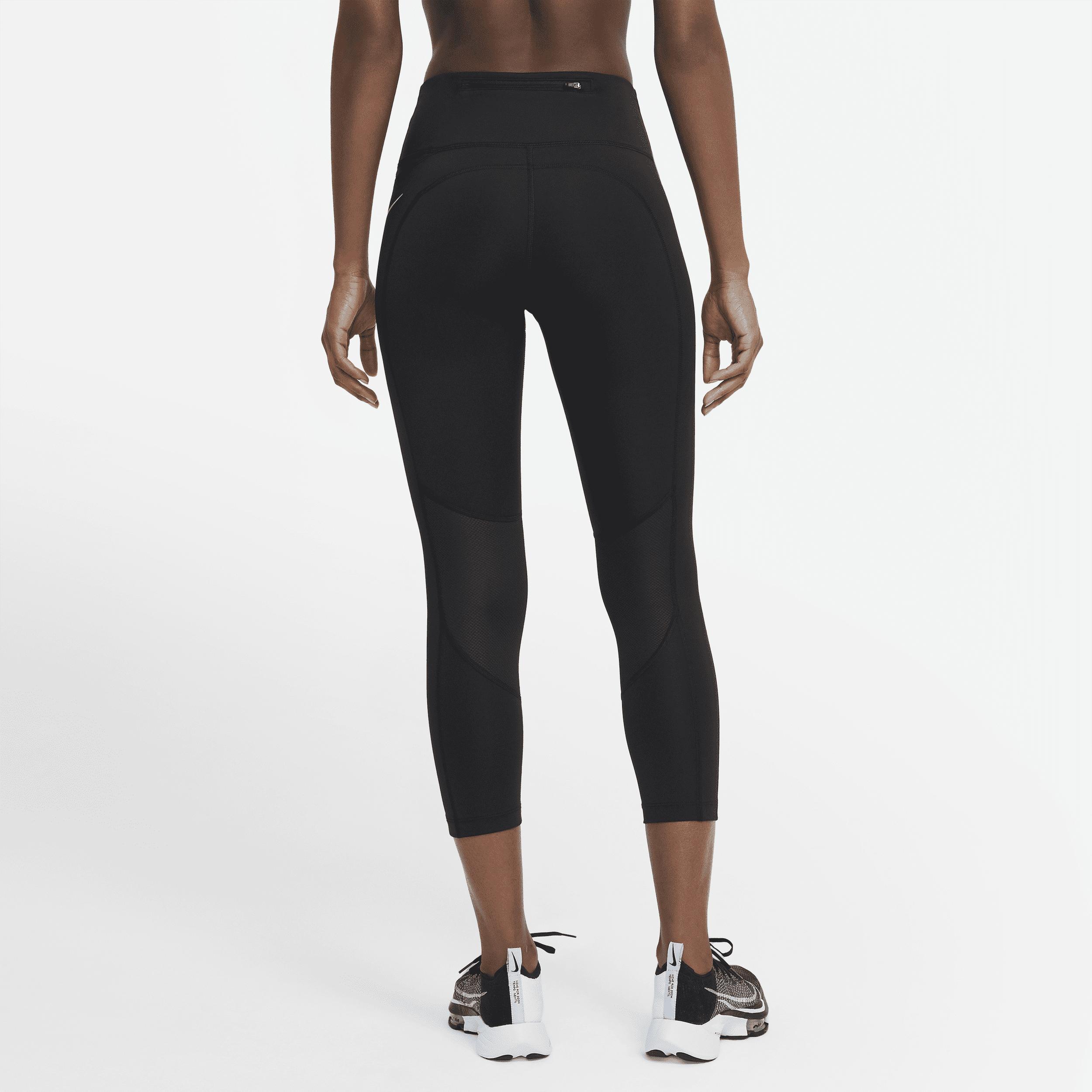 Nike Women's Fast Mid-Rise Crop Running Leggings Product Image