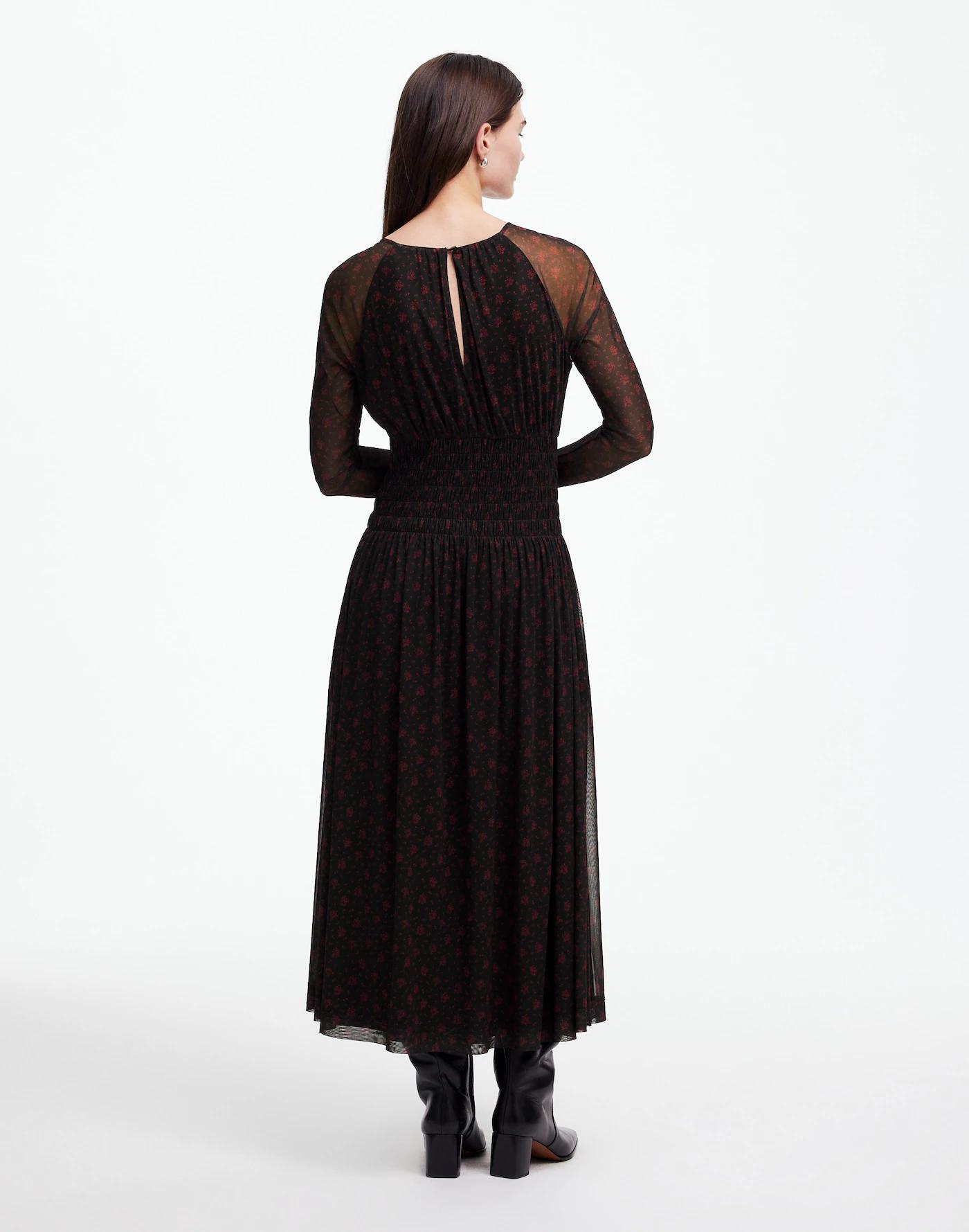 Smocked Midi Dress in Floral Product Image