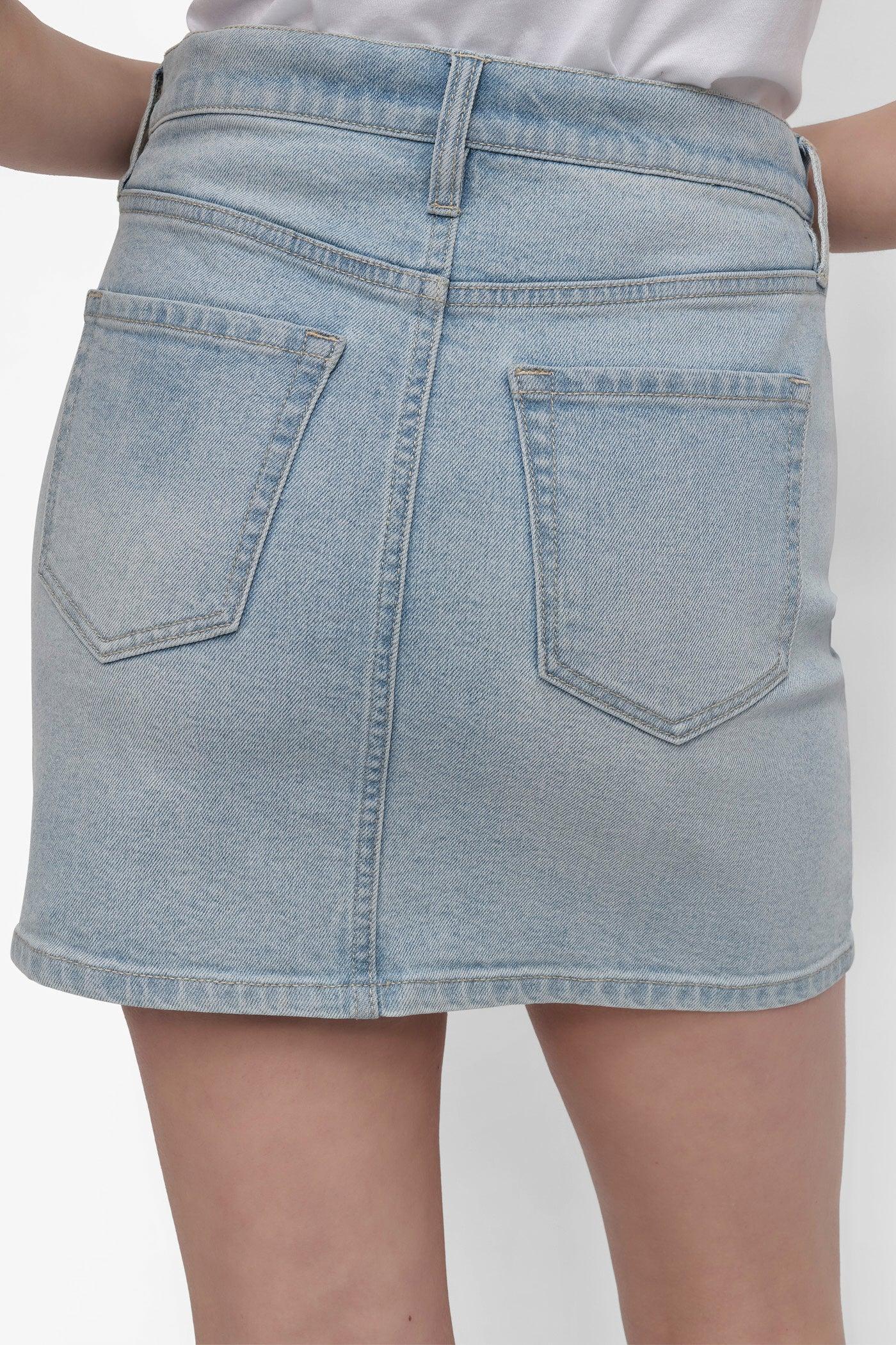 MINI SKIRT WITH RHINESTONE EMBELLISHMENT Product Image