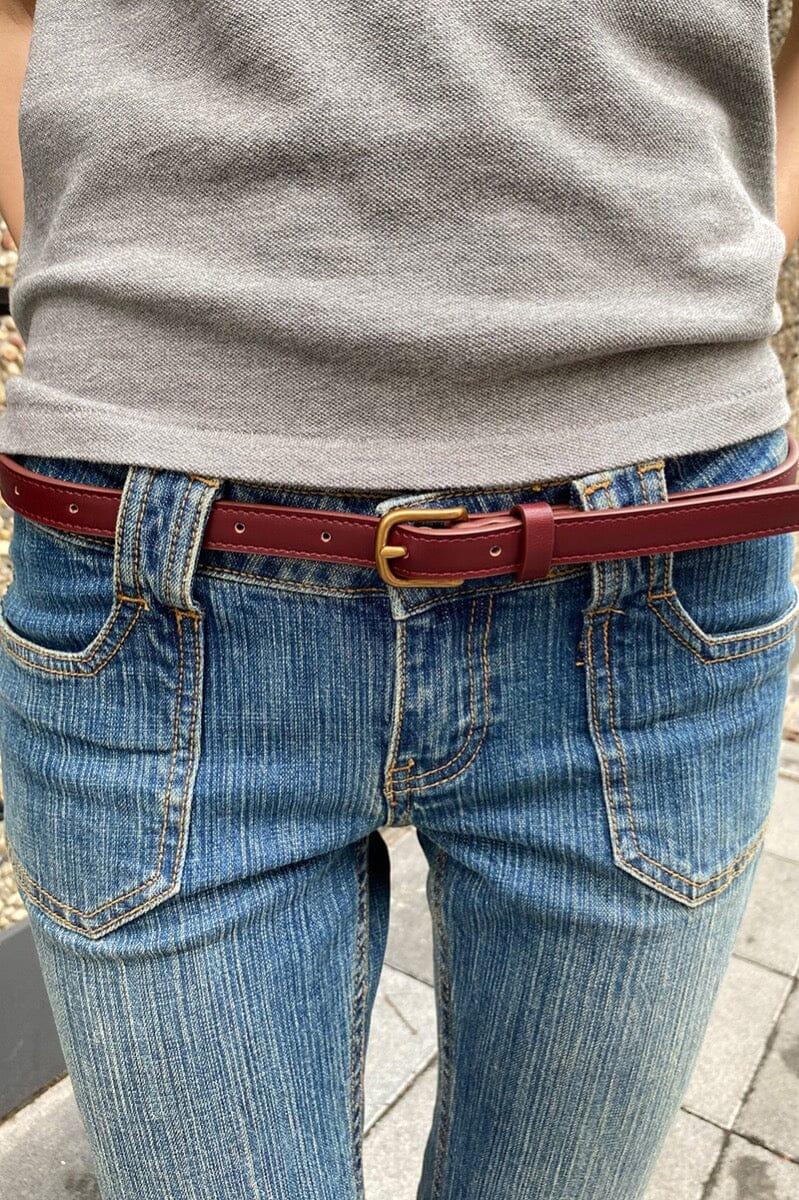Faux Leather Buckle Belt Product Image