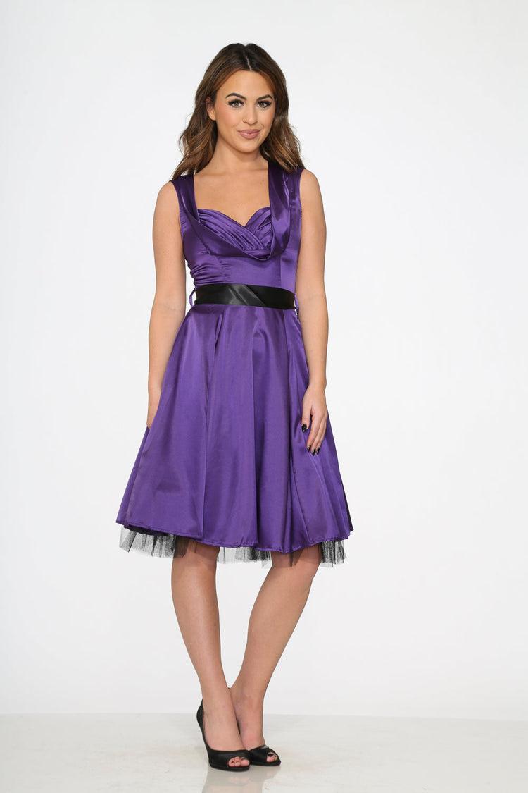 Purple Occastional Swing Dress Product Image