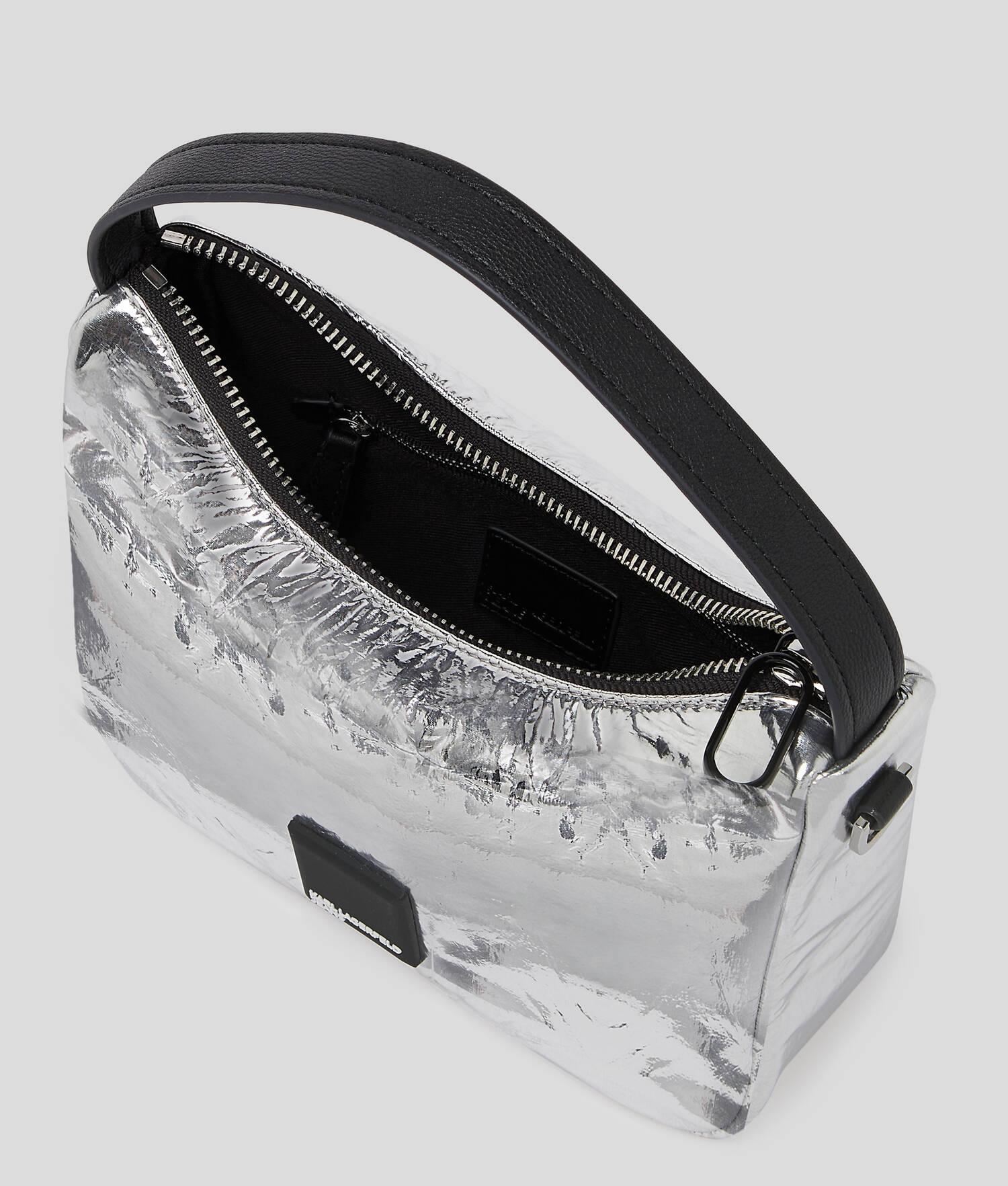 KLJ BOX LOGO METALLIC MINI HOBO BAG Product Image