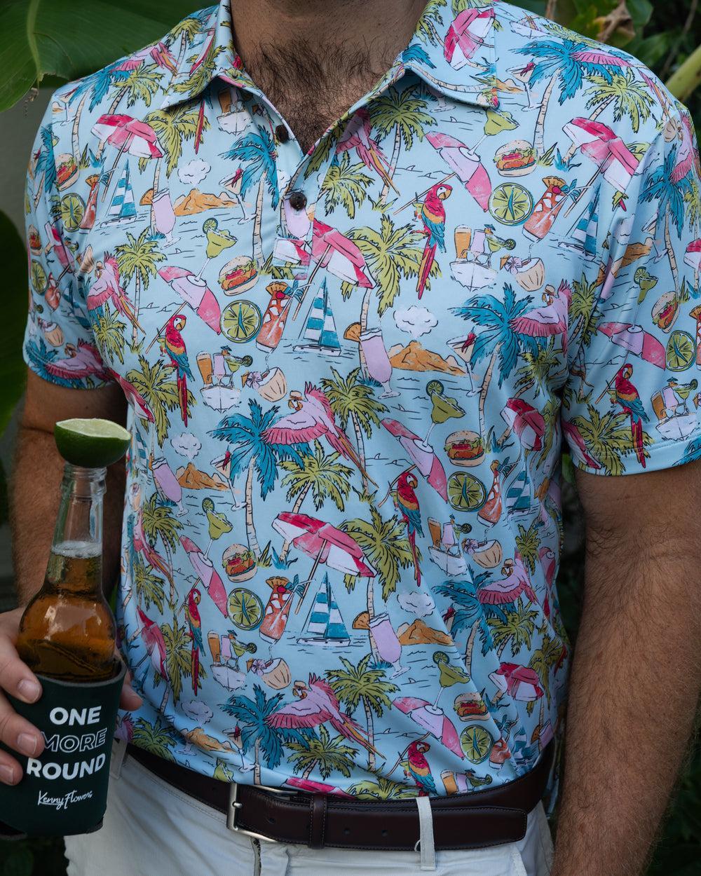 Margaritaville by Kenny Flowers – The Cheeseburger in Par-adise - Golf Shirt Product Image