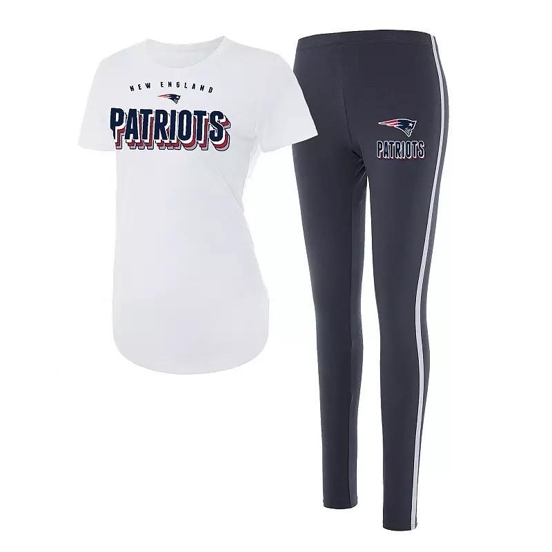 Womens Concepts Sport Charcoal New England Patriots Sonata T-Shirt & Leggings Set Product Image