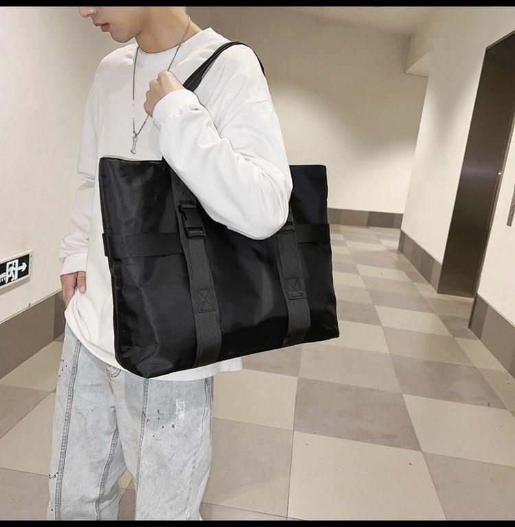 Buckled Nylon Tote Bag Product Image