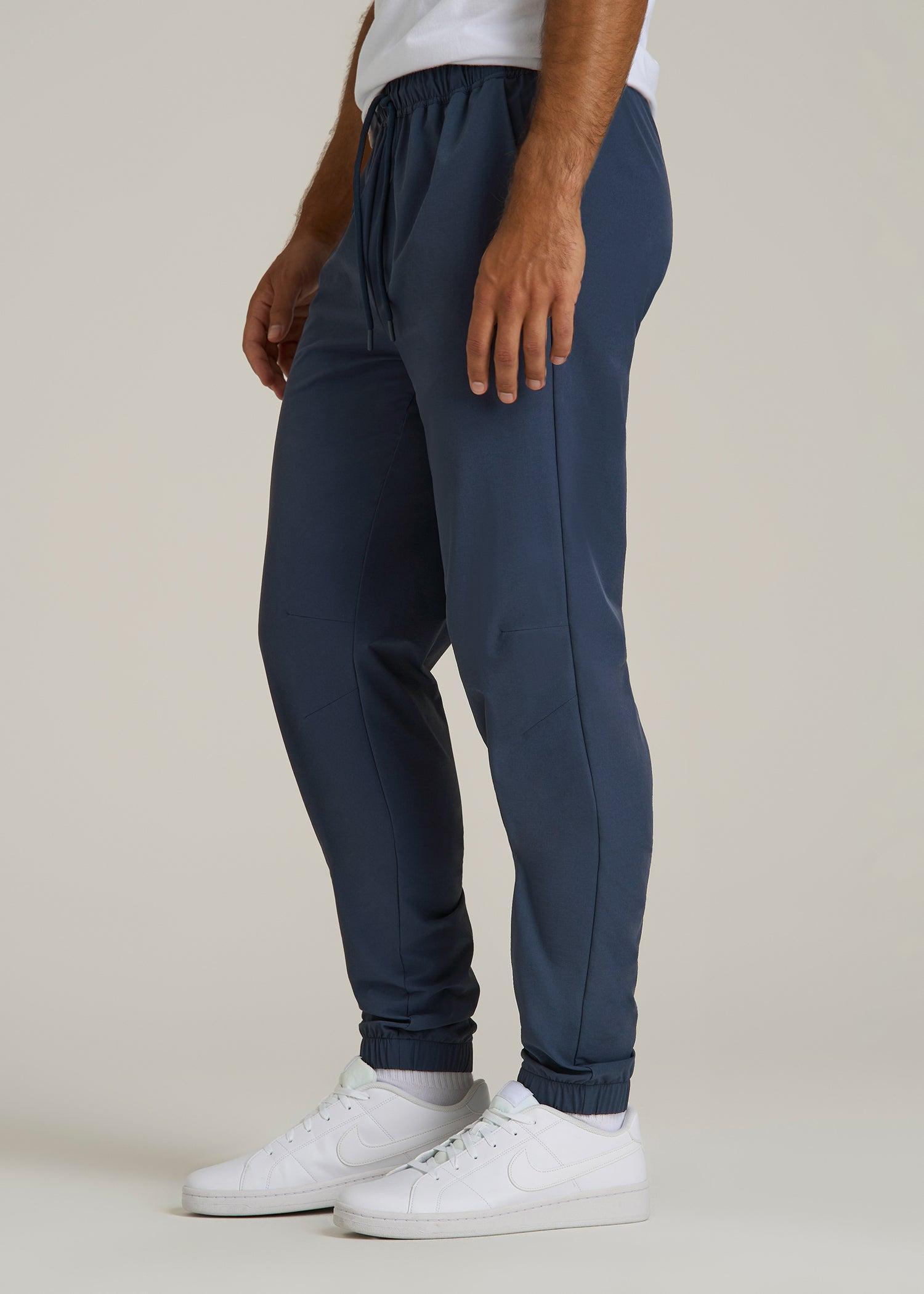 Flex Nylon Joggers for Tall Men in Navy Blue Male Product Image