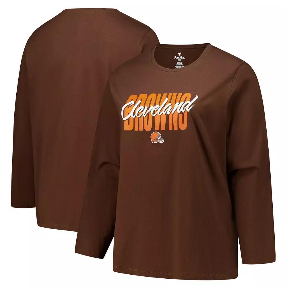 Womens Fanatics Cleveland s Long Sleeve Scoop Neck T-Shirt Product Image