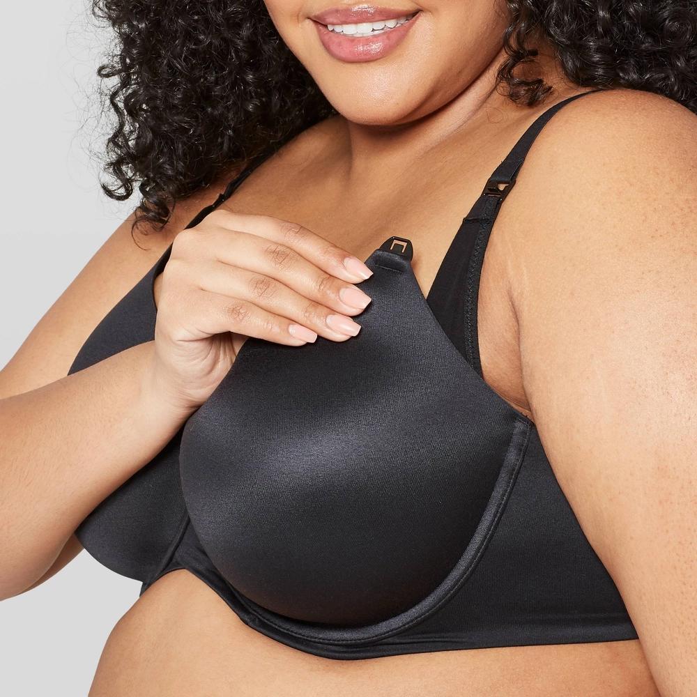 Womens Nursing Full Coverage T-Shirt Bra - Auden Cocoa 44D: Adjustable Convertible Straps, Lightly Lined Molded Cup Product Image