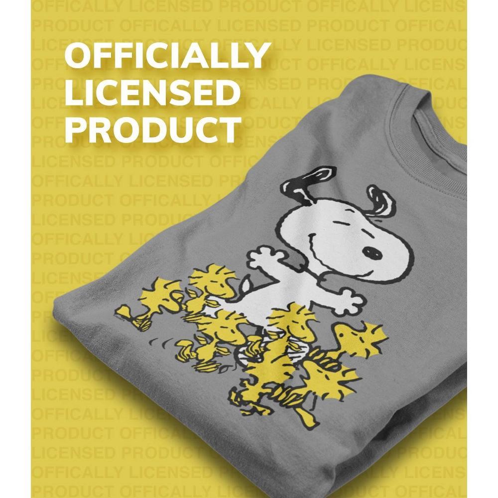 Womens Peanuts Valentines Snoopy Heart French Terry Long Sleeve Tee Product Image