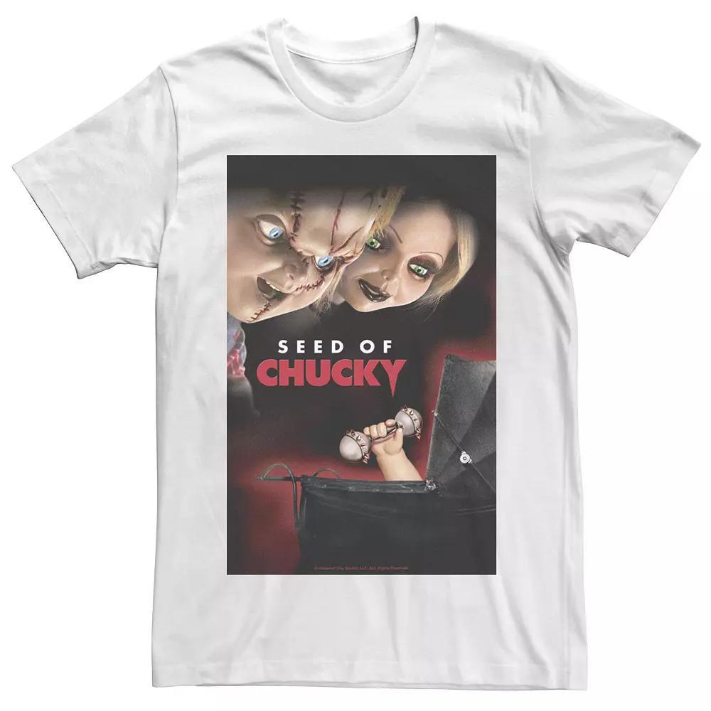Men's Chucky The Seed of Chucky Group Shot Poster Tee, Size: XL, White Product Image