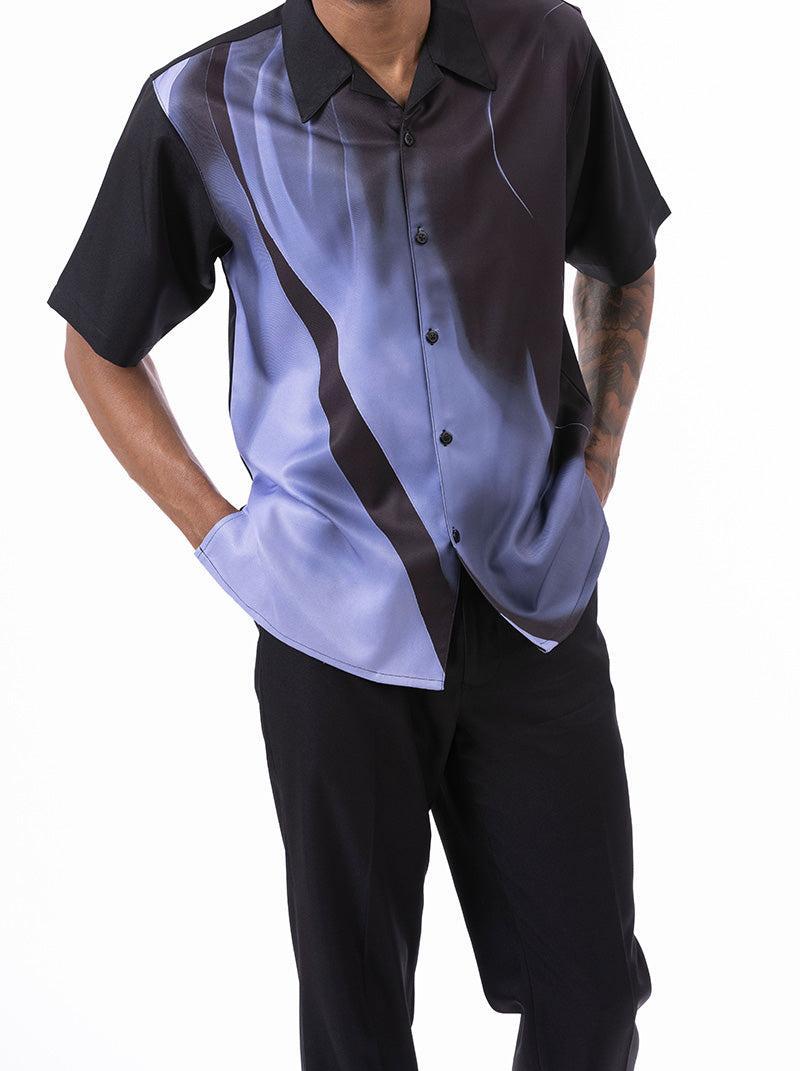 Lavender Art Design Walking Suit 2 Piece Short Sleeve Set Product Image