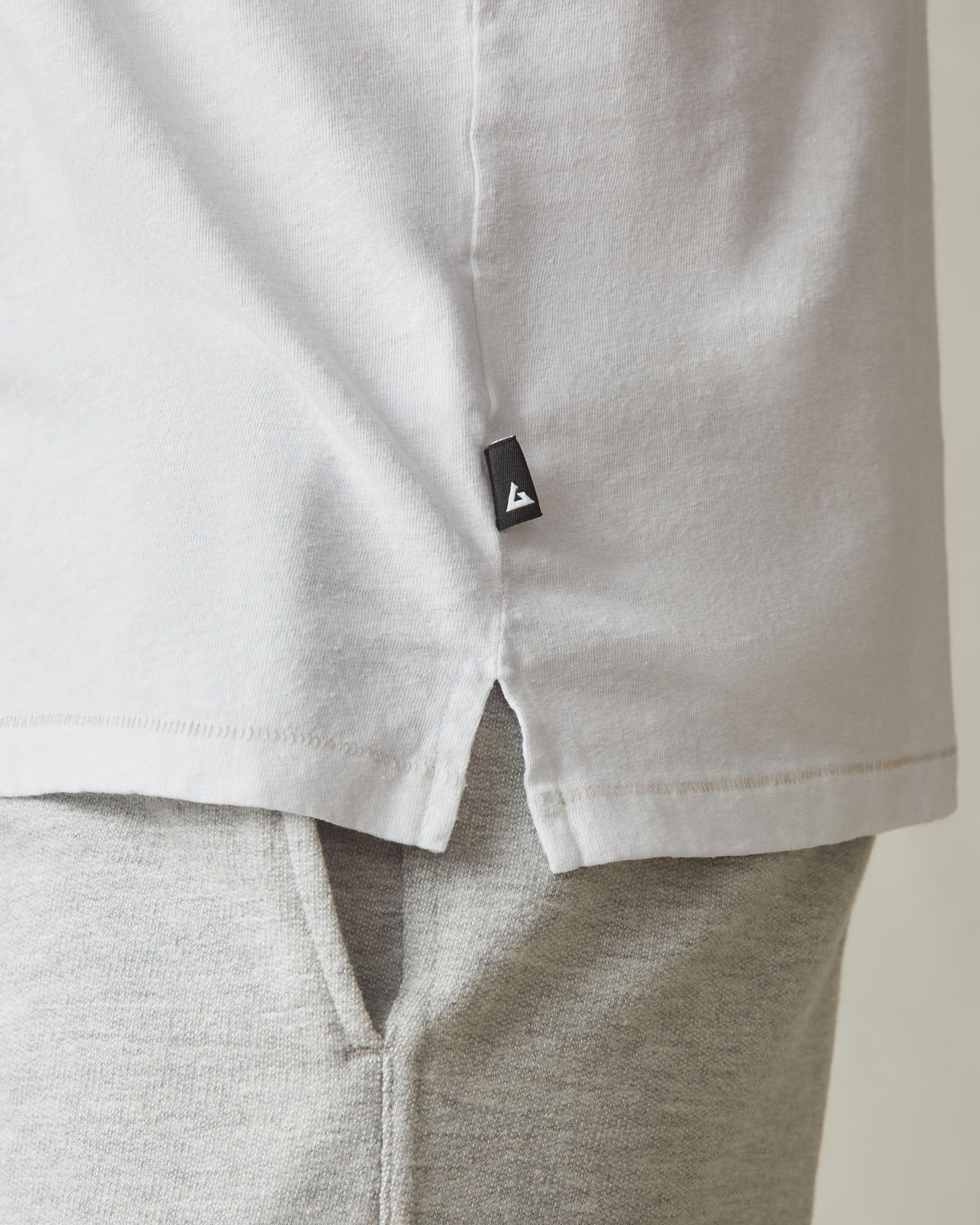 Men's Hemp Jersey Crew Tee - White Product Image