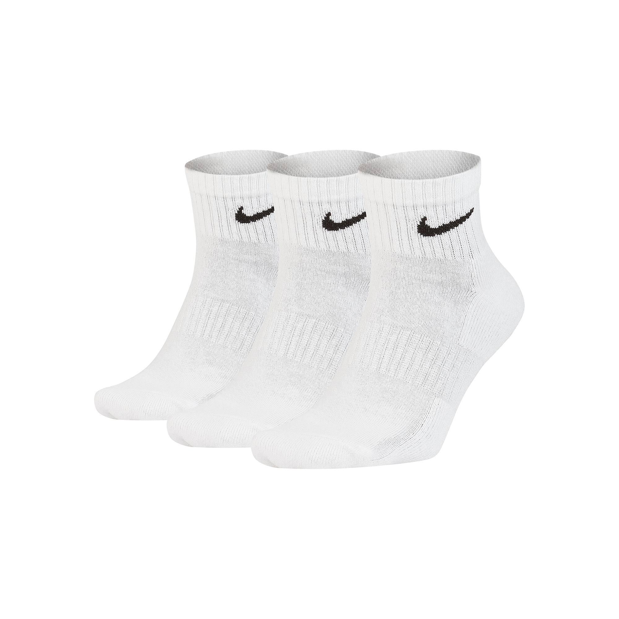 Women's Nike 3-Pack Everyday Cushioned Ankle Socks, Size: Medium, Neutral Product Image