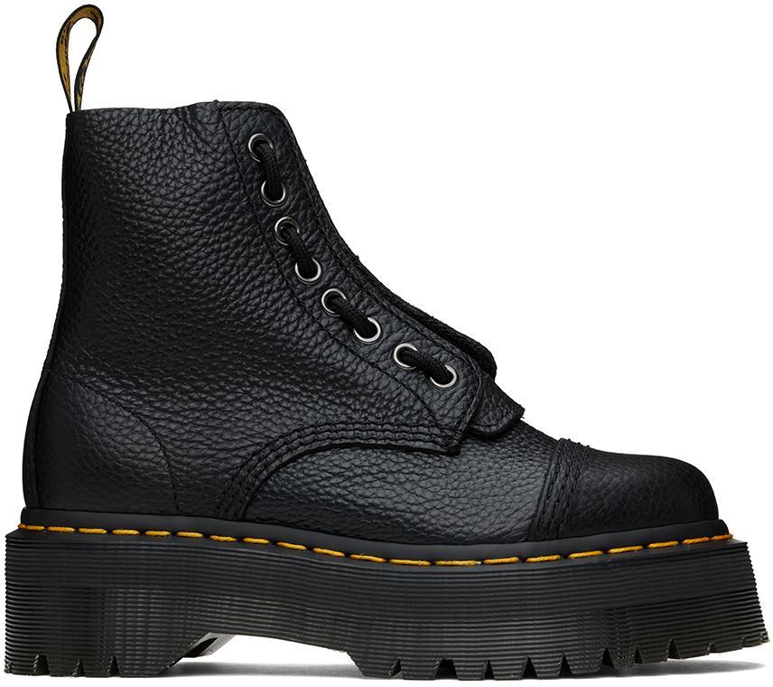 DR. MARTENS' Black Sinclair Leather Platform Boots Product Image