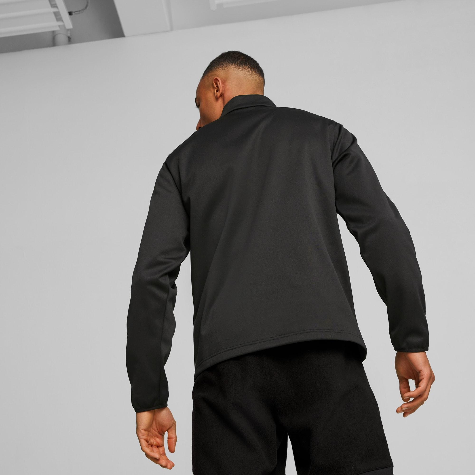 Puma Fit Men's Training PWRFleece Quarter-zip in Dark Blue Product Image