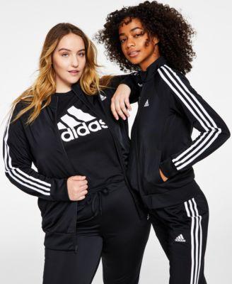 adidas Primegreen Essentials Warm-Up Slim 3-Stripes Track Jacket Legend Ink XS Womens Product Image