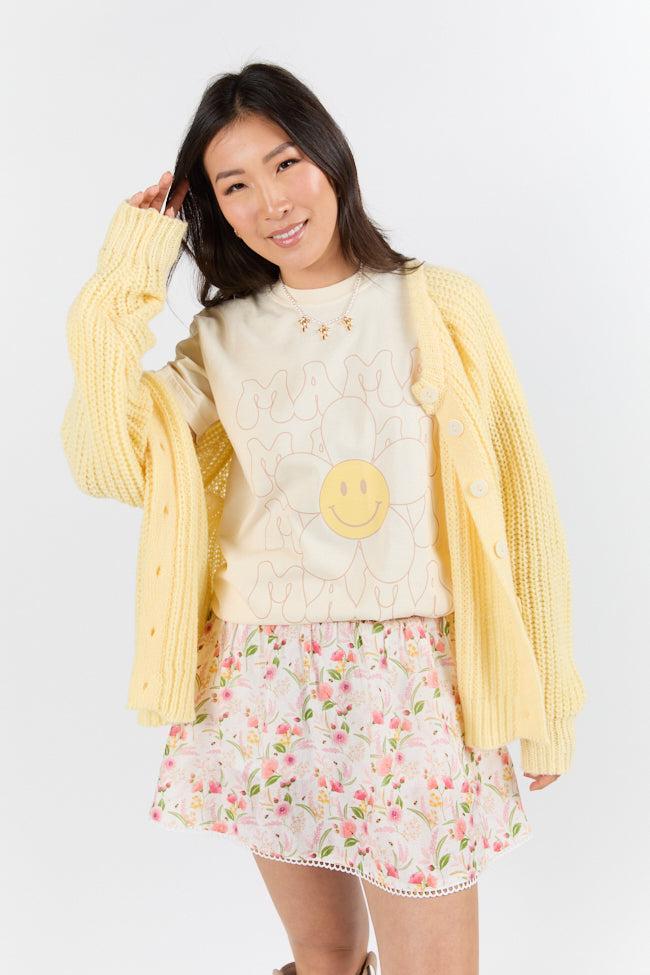 Retro Mama Daisy Ivory Graphic Tee Product Image