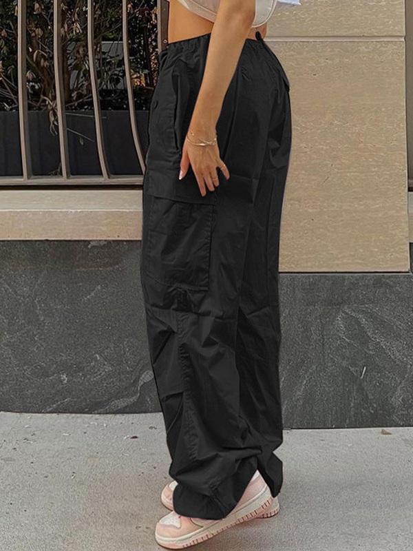 Drawstring Y2K Baggy Cargo Pants Product Image